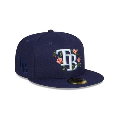 Tampa Bay Rays Gorra | New Era MLB Bloom 59fifty Fitted Cap Mexico - Azules